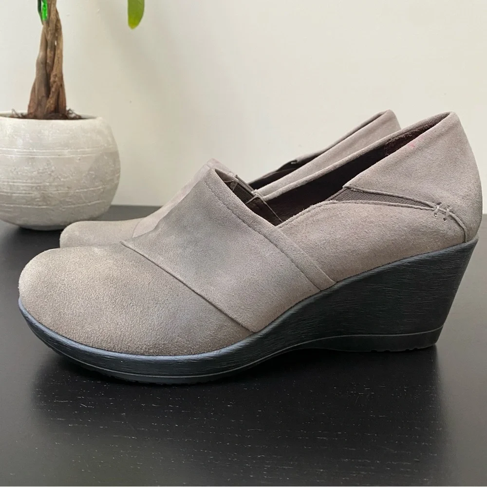 Dansko Rosalind Women's Grey Suede Wedge Shoes EU Size 40